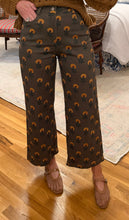 Olive Block Print Pant