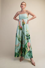 Mint Julep Floral Jumpsuit- Pleated Wide Leg