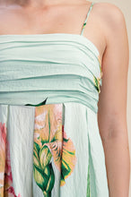 Mint Julep Floral Jumpsuit- Pleated Wide Leg