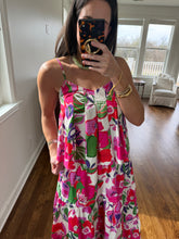 Pink Floral Print Pleated Top