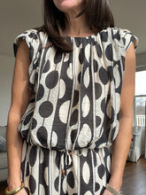 Oval Dot Print Bubble Top