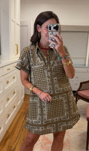 Olive Bandana Getaway Mini Dress