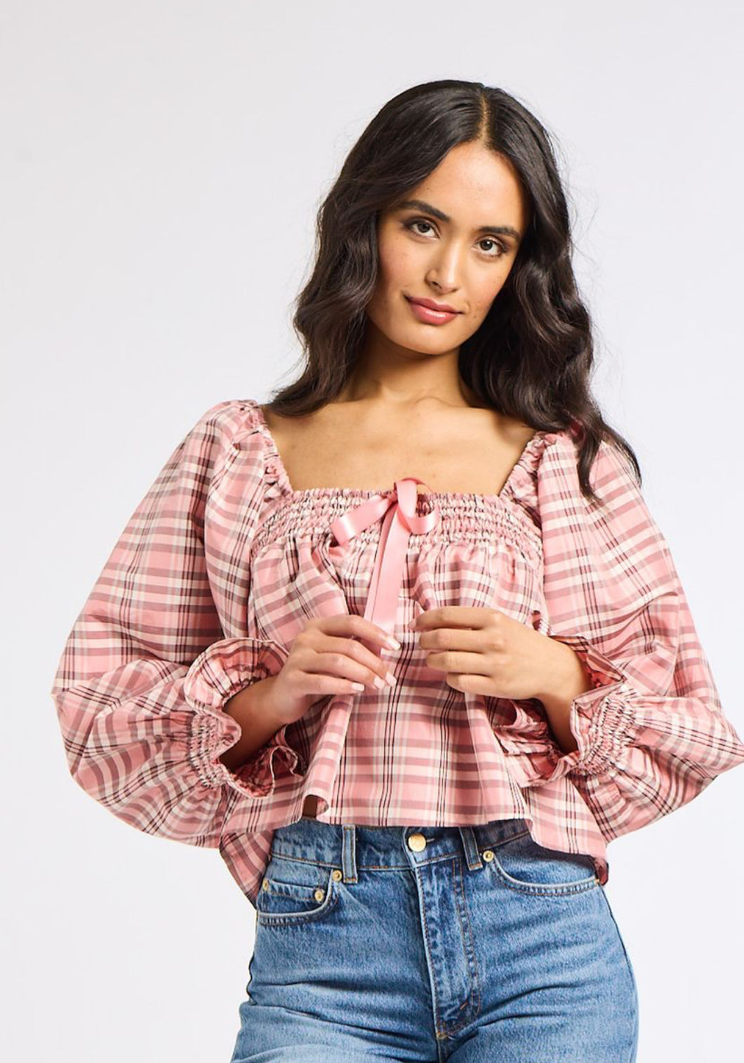 Women’s Jesse Top-Sugarplum Plaid