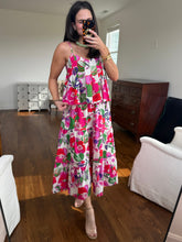 Pink Floral Long Skirt