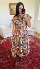 The Phoebe Dress- Cottage Garden Shirt Midi Dress