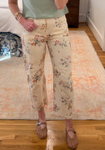 Cream Floral Jean