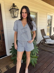 Women’s Black Stripe Shorts