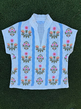 Women's Cream Medallion Embroidered Blouse