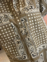 Olive Bandana Getaway Mini Dress