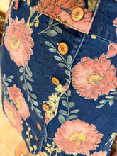 Floral Denim Skirt