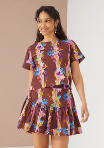 Annessa Skort- Cinnamon Prairie Floral
