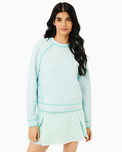 Scuba Bainbridge Crewneck- Mint Stripe