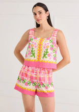 The Romy Short- Pink Tapestry Bloom