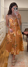 Apricot Floral Dress