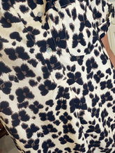 Abstract Leopard Shirt Dress