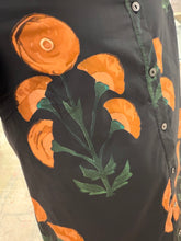 Black and Tan Long Floral Dress