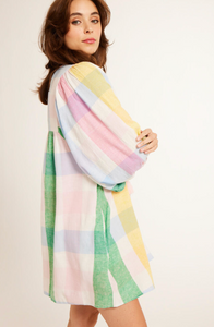 Daisy Dress - Pastel Plaid