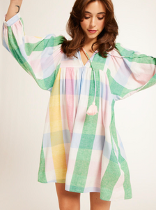 Daisy Dress - Pastel Plaid