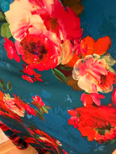 Serena Skirt in Teal Floral Chintz