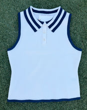 Women’s White Knit Sleeveless Top