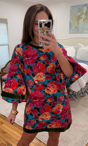 London Dress in Vintage Roses