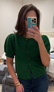 Short Sleeve Jade Cardigan