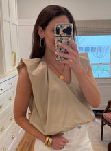 Khaki Bubble Top