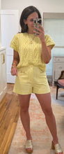 Lemon Denim Short