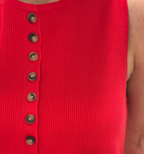Red Peplum Sleeveless Sweater