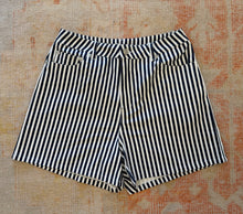 Navy Stripe Denim Short