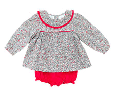 Cali & Carter Red Floral Bloomer Set