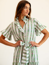 Victoria Dress- Sweet Pea Stripe