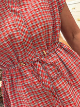 Leigh Plaid Top