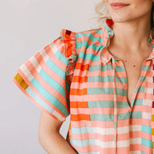 Apricot Colorful Stripe Gemma Top