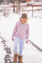 Blue Scallop Leggings