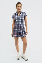 Ivy Dress-Prim Navy Plaid