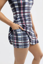 Ivy Dress-Prim Navy Plaid