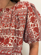 Red Floral Skirt Set