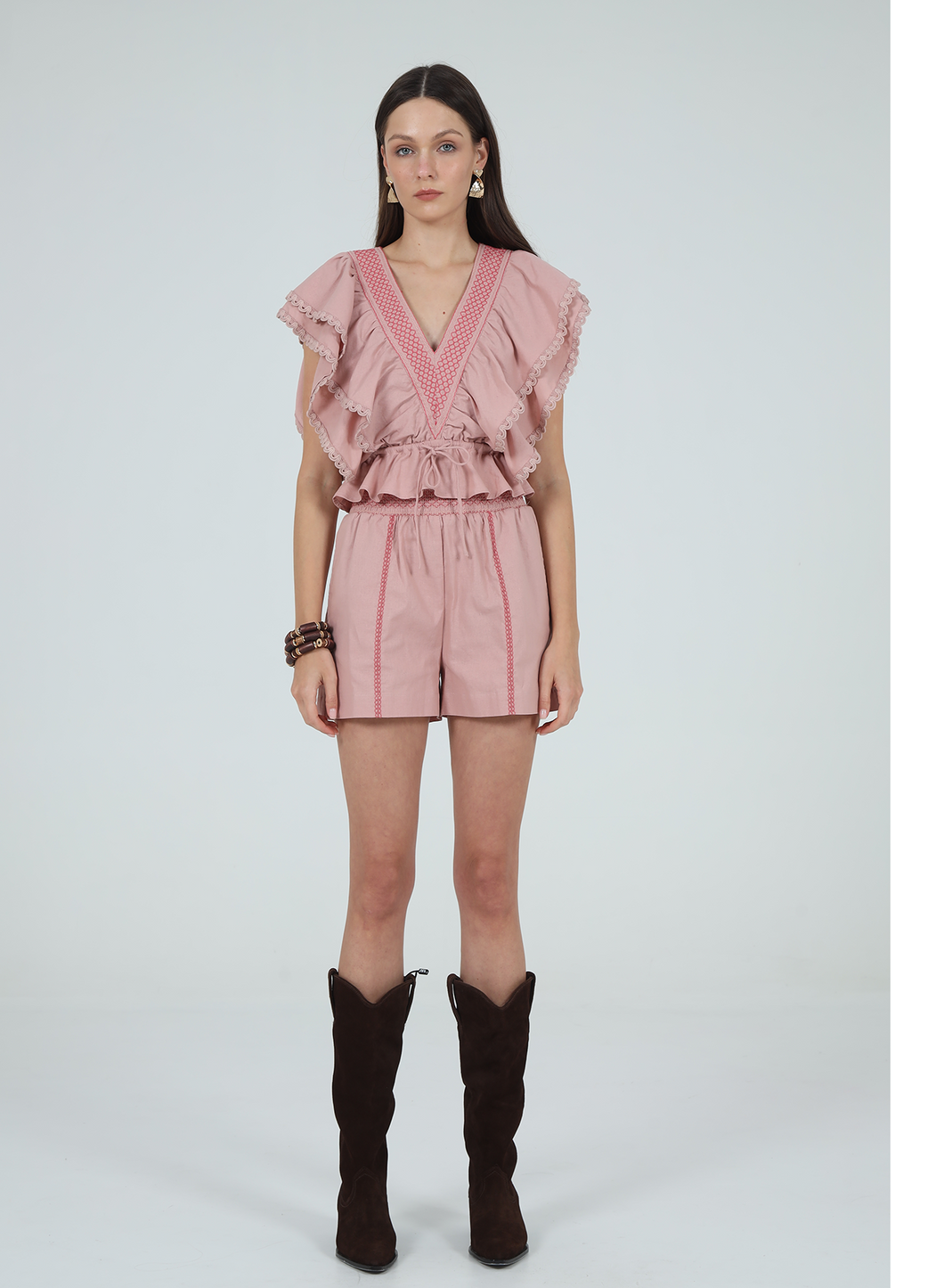 Malabo Shorts- Dusty Rose