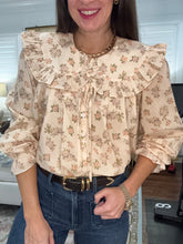 Peach Floral Blouse