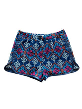 Women's Navy Embroidered Shorts