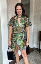 Puff Sleeve Winter Floral Dress