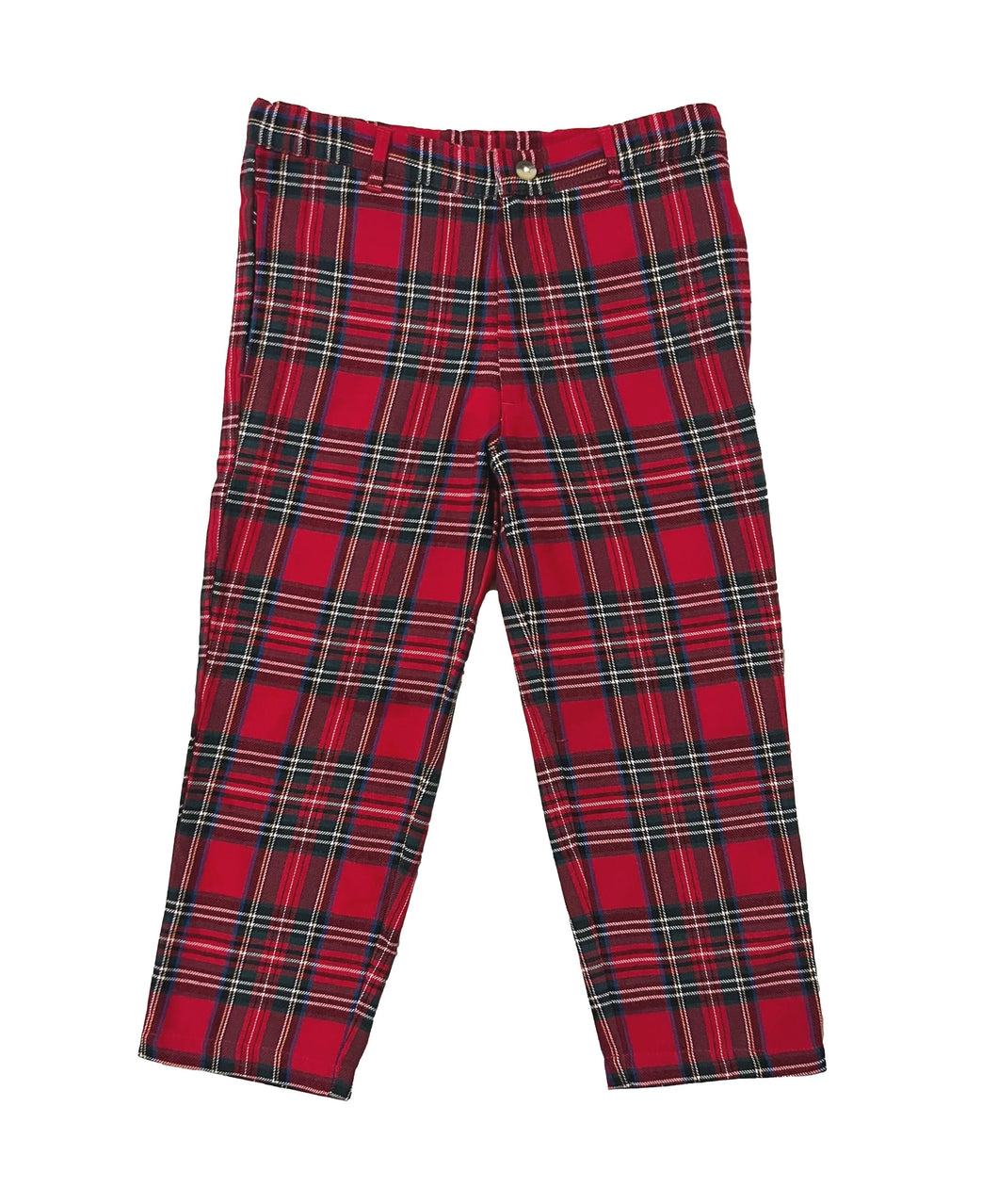 Red Holiday Plaid Pants