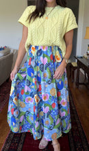 Summer Floral Midi Skirt