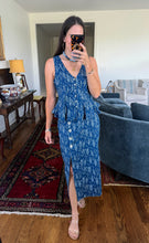 Penelope Blue Skirt Set- Fish Print Skirt & Top