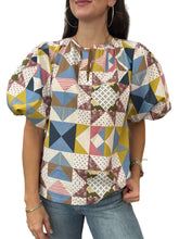 Women's Vintage Quilt Claudia Top