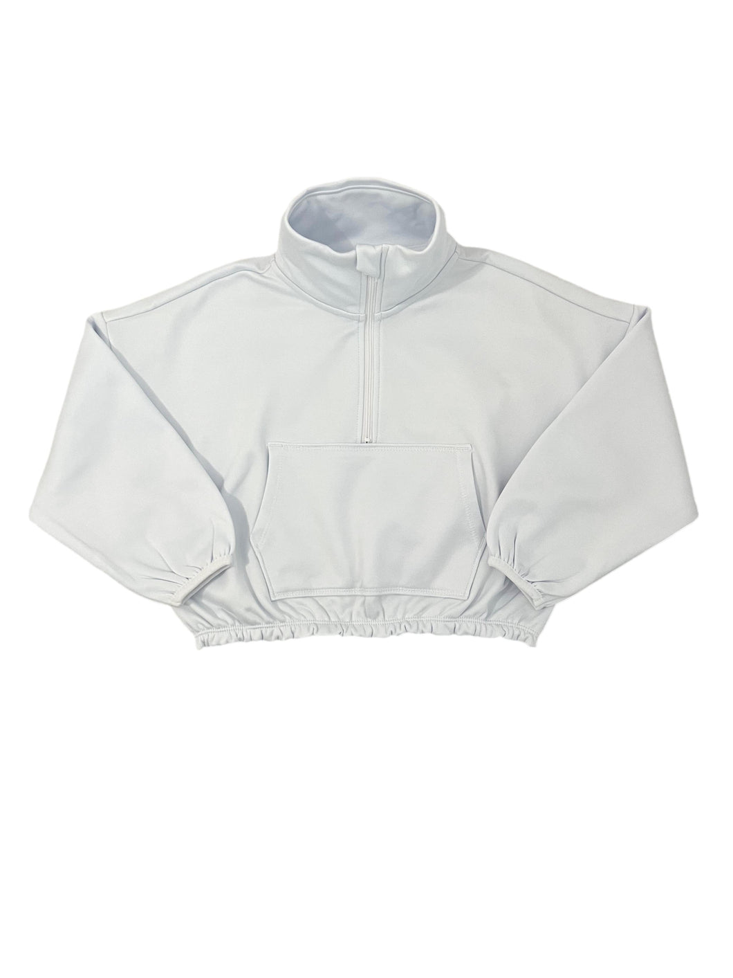 Cropped White Pullover
