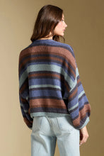 Aden Sweater- Indigo Stripe