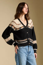 Scarlit Sweater- Black and Cream Fair Isle