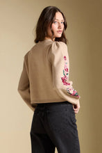 Slaide Sweater- Natural Pink & Green Floral